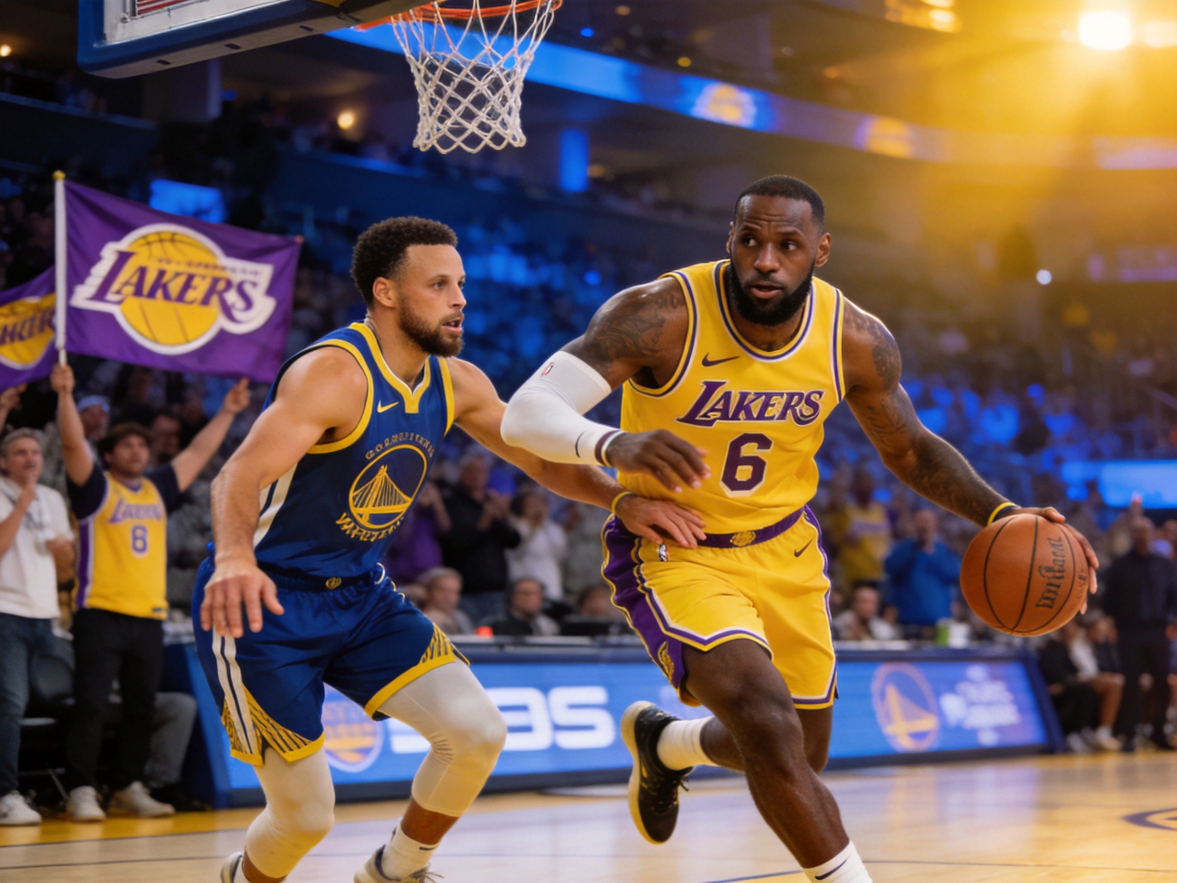 NBA常规赛 湖人胜勇士